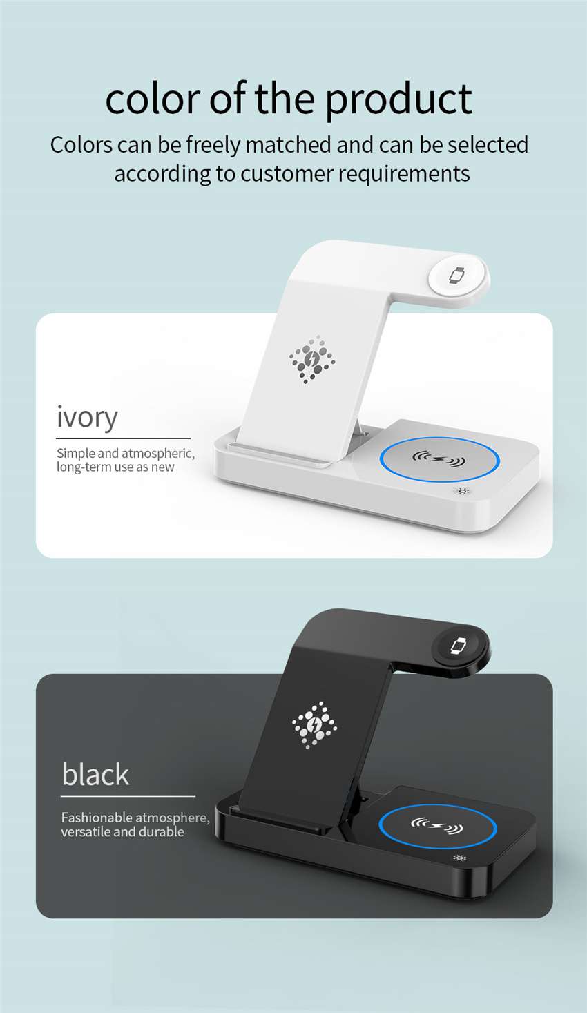 100W 4 in 1 Foldable Wireless Charging Station