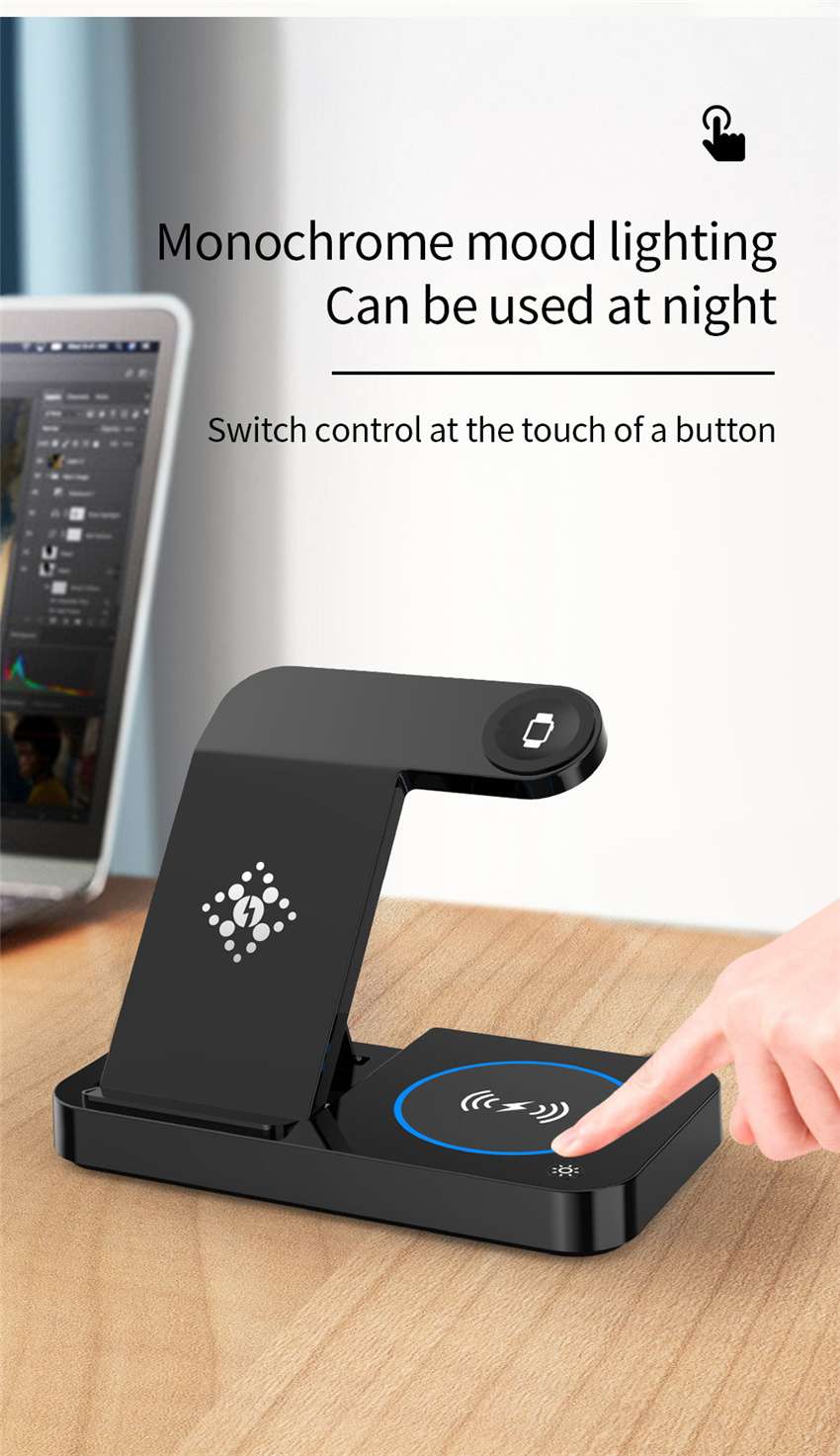 100W 4 in 1 Foldable Wireless Charging Station