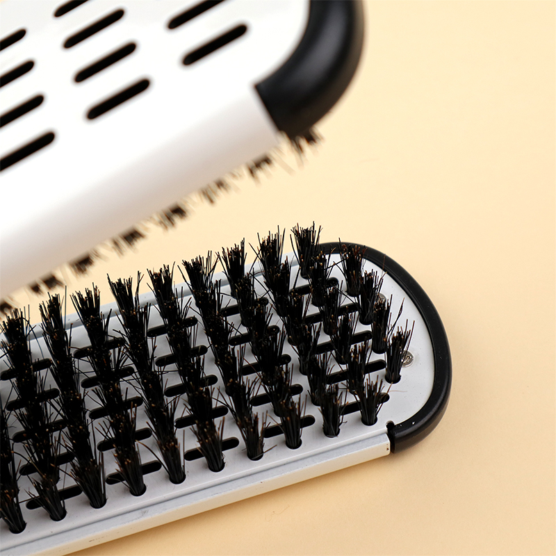 Hair Straightening Double Brushes V Shape Comb
