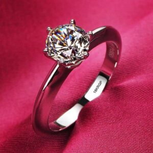 White Gold Color Rings For Women