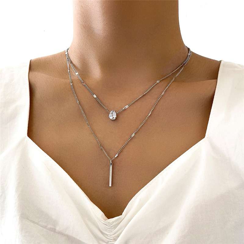 Zircon Crysta Necklace Set for Women