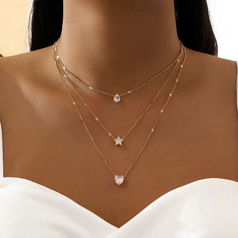 Zircon Crysta Necklace Set for Women