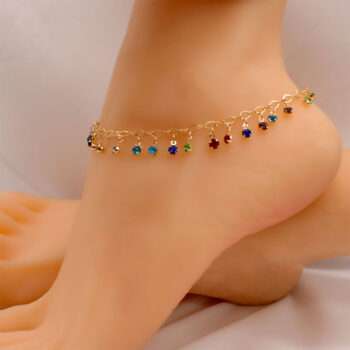 Crystal Color  Anklets for Women