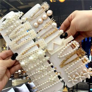 Handmade Pearls Hair Clips Pin for Women