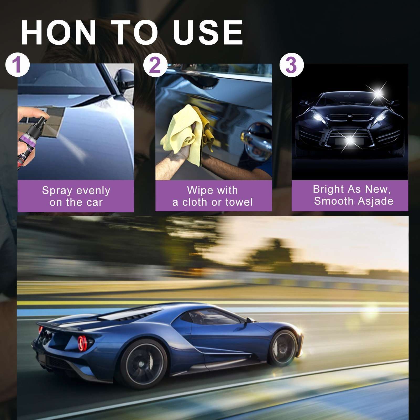 Eco-Friendly Car Ceramic Coating Spray