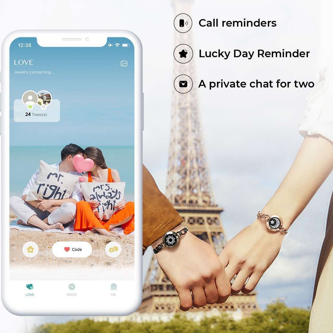 Long Distance Love Bracelets