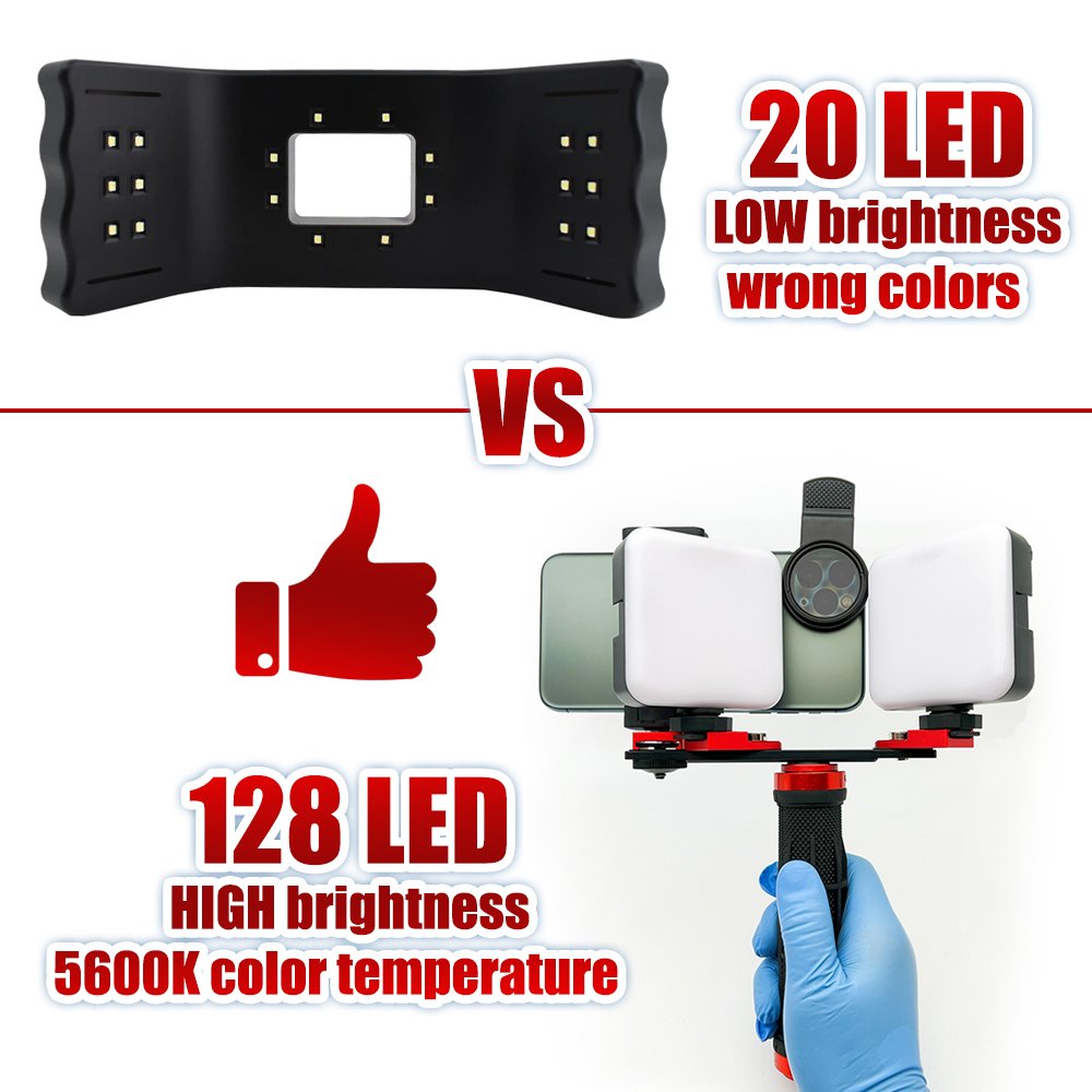 Mobile Phone Photography LED Photo Video Flashlight