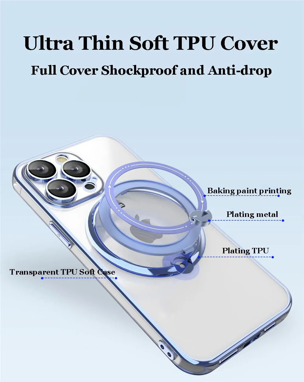 Magnetic Charging Phone Case