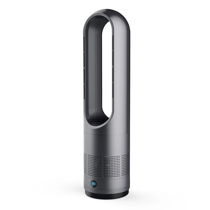Portable Electric Remote Control Floor Cold and Warm Air Purification Fan for Home