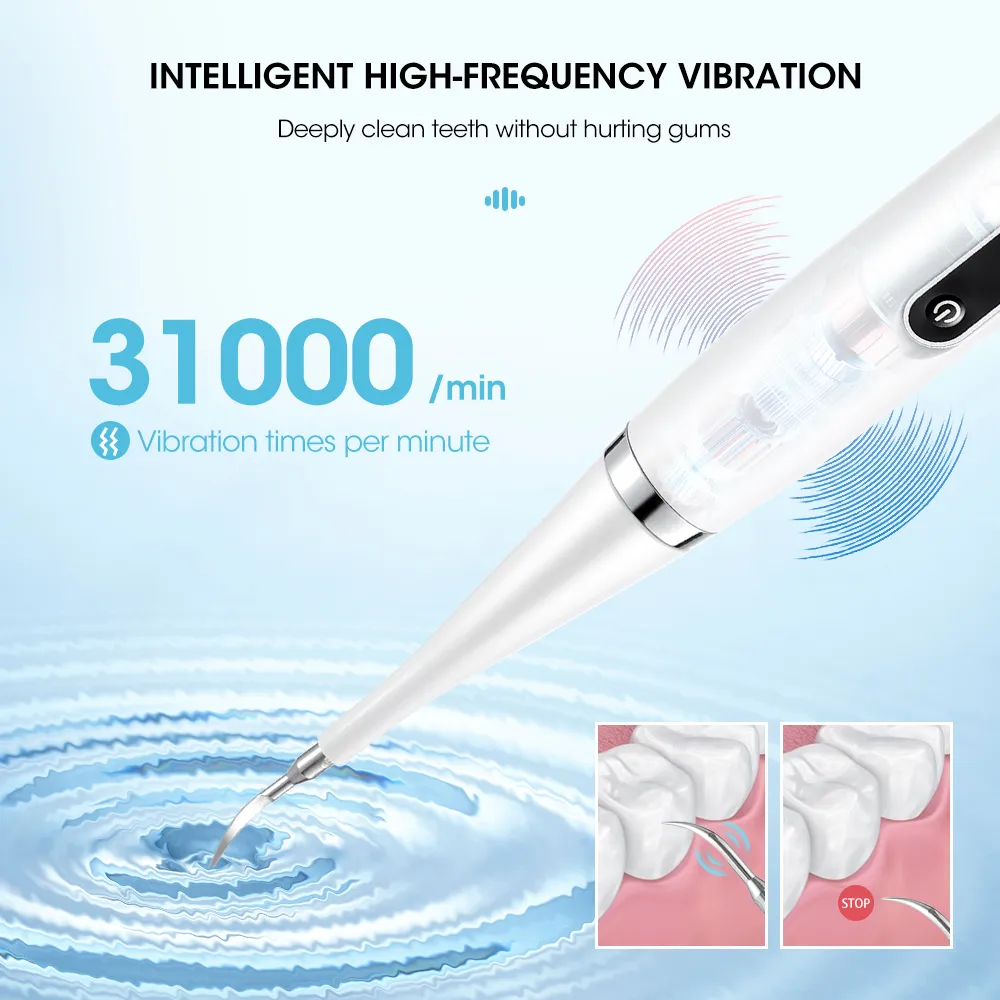 Electric Teeth Whitening Dental Tartar Scaler Coffee Plaque Stain Tartar Removal High Frequency Sonic Toothbrush Teeth Cleaner Electric Teeth Whitening Dental Tartar Scaler Coffee Plaque Stain Tartar Removal High Frequency Sonic Toothbrush Teeth Cleaner