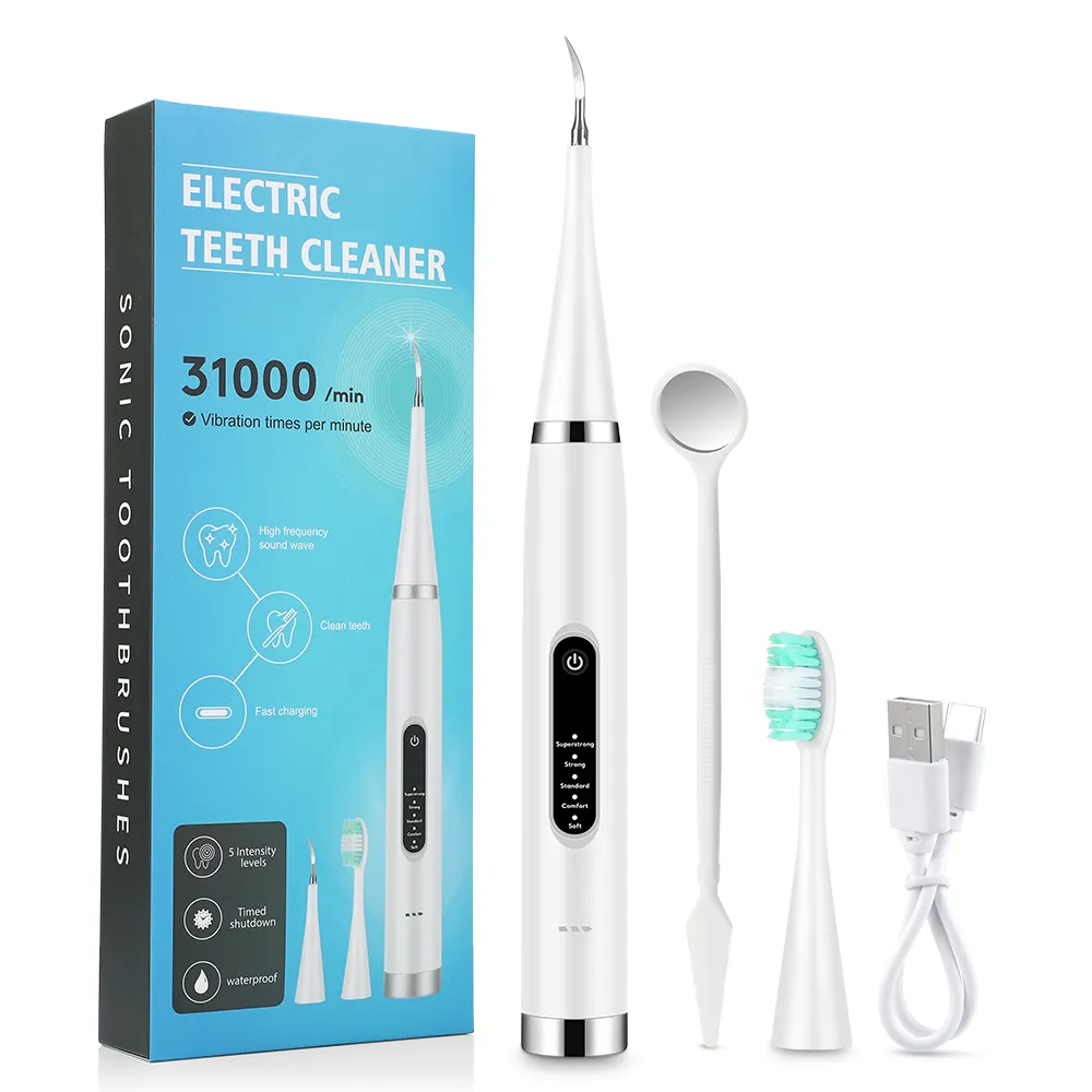 Electric Teeth Whitening Dental Tartar Scaler Coffee Plaque Stain Tartar Removal High Frequency Sonic Toothbrush Teeth Cleaner Electric Teeth Whitening Dental Tartar Scaler Coffee Plaque Stain Tartar Removal High Frequency Sonic Toothbrush Teeth Cleaner
