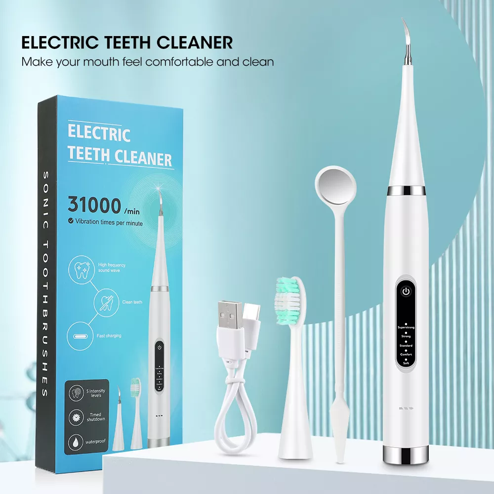 Electric Teeth Whitening Dental Tartar Scaler Coffee Plaque Stain Tartar Removal High Frequency Sonic Toothbrush Teeth Cleaner Electric Teeth Whitening Dental Tartar Scaler Coffee Plaque Stain Tartar Removal High Frequency Sonic Toothbrush Teeth Cleaner