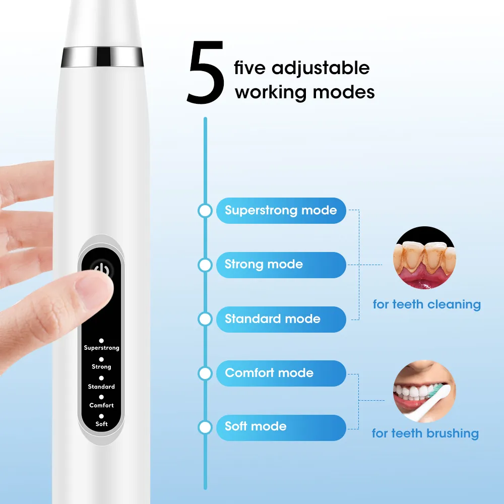 Electric Teeth Whitening Dental Tartar Scaler Coffee Plaque Stain Tartar Removal High Frequency Sonic Toothbrush Teeth Cleaner Electric Teeth Whitening Dental Tartar Scaler Coffee Plaque Stain Tartar Removal High Frequency Sonic Toothbrush Teeth Cleaner