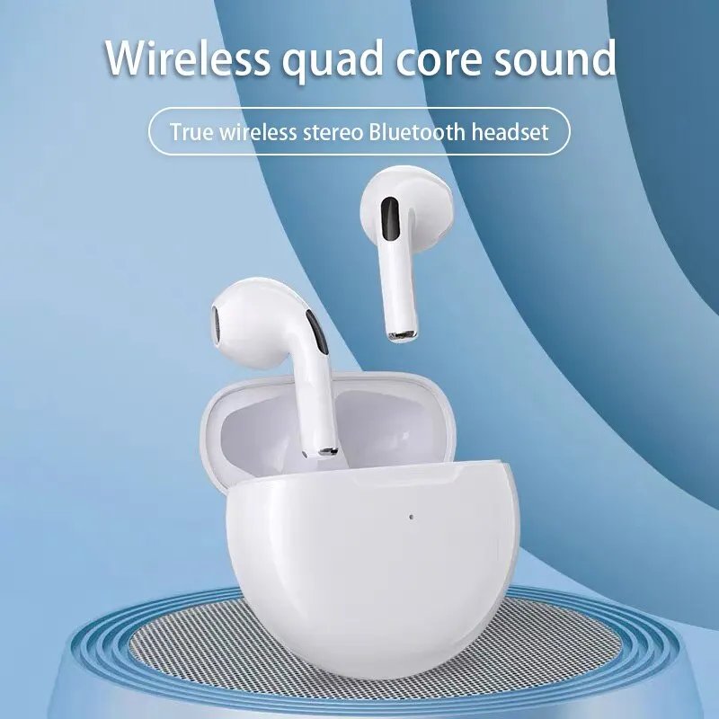 Original Pro 6 TWS Wireless Bluetooth Earphones Mini Fone Earphone Stereo Sport Headset for Xiaomi Android Earphones