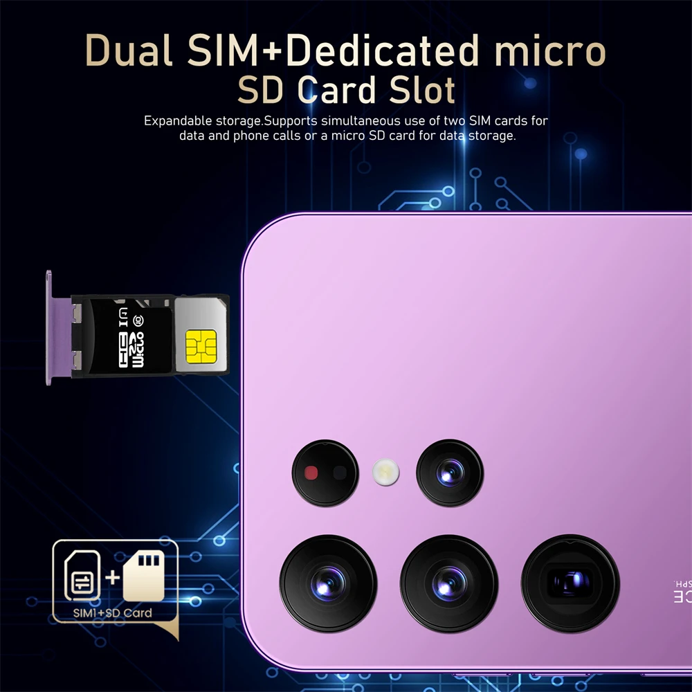 Hot New S23 Ultra Smart phone 6.8 pollici a schermo intero 4G/5G cellulare 16TB + 1TB 7800mAh telefoni cellulari versione globale Celulares - Image 6