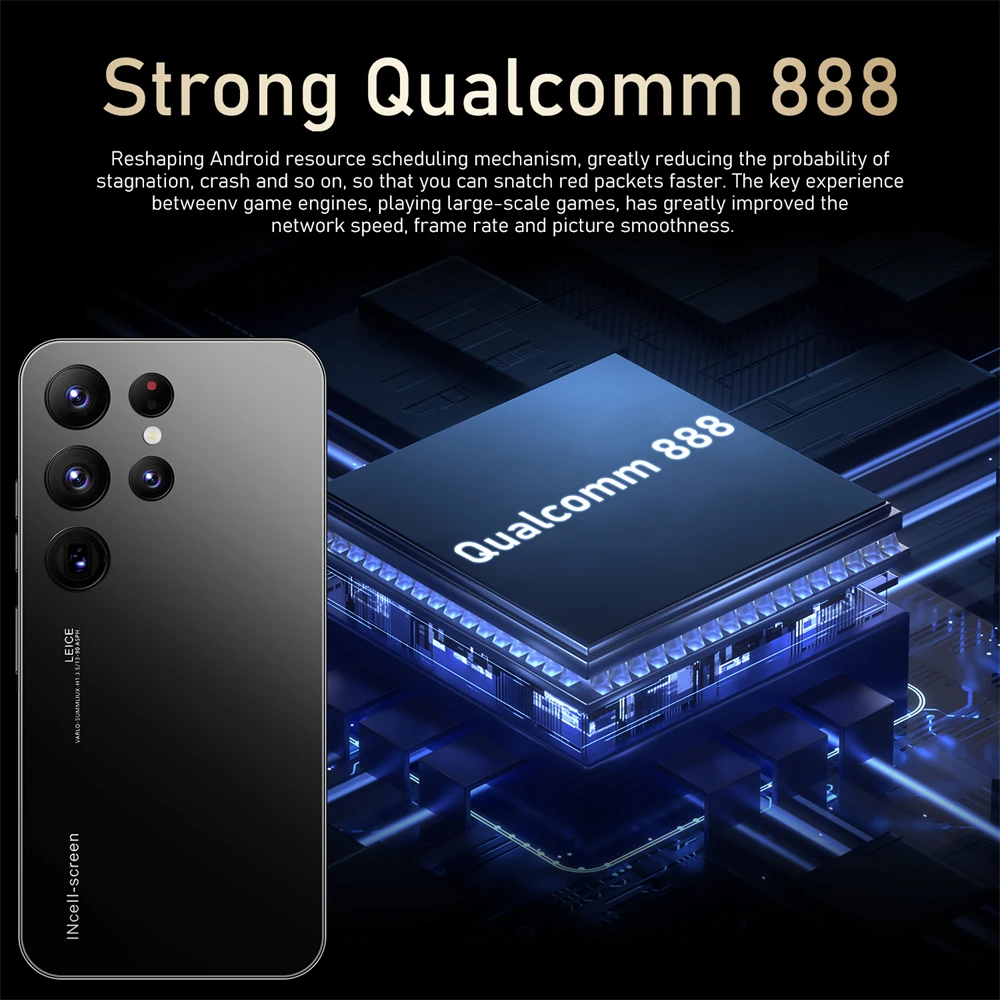 Hot New S23 Ultra Smart phone 6.8 pollici a schermo intero 4G/5G cellulare 16TB + 1TB 7800mAh telefoni cellulari versione globale Celulares - Image 2