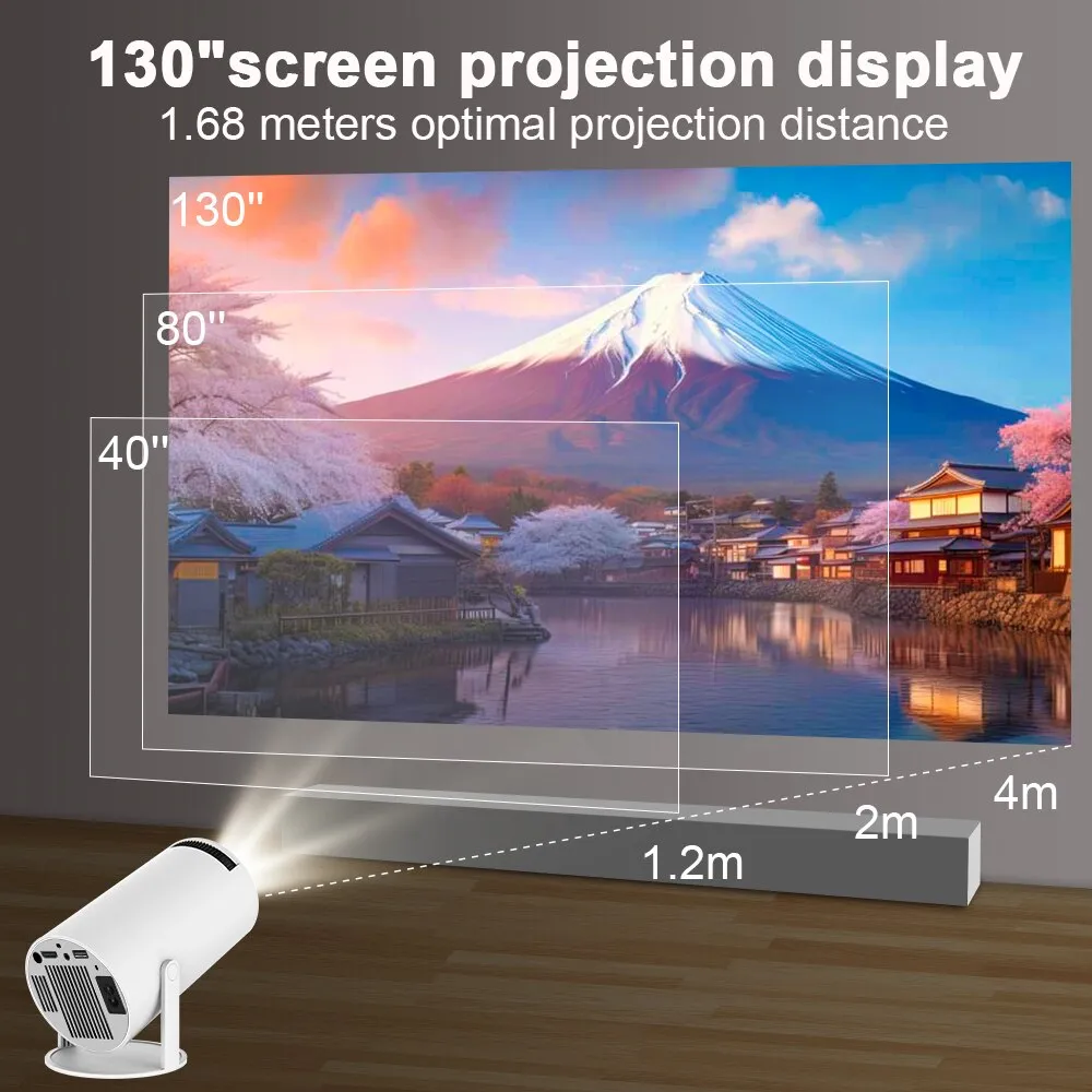 Proiettore Magcubic Hy300 4K Android 11 Dual Wifi6 200 ANSI Allwinner H713 BT5.0 1080P 1280*720P Home Cinema Outdoor Projetor Proiettore Magcubic Hy300 4K Android 11 Dual Wifi6 200 ANSI Allwinner H713 BT5.0 1080P 1280*720P Home Cinema Outdoor Projetor