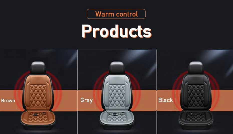 Coprisedile riscaldato per Auto sedile riscaldatore per Auto cuscino per uso domestico cuscino per sedile riscaldato per conducente di Auto 12V, cuscino riscaldante per sedile Auto a temperatura