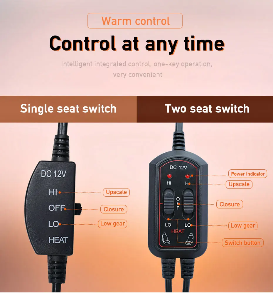 Coprisedile riscaldato per Auto sedile riscaldatore per Auto cuscino per uso domestico cuscino per sedile riscaldato per conducente di Auto 12V, cuscino riscaldante per sedile Auto a temperatura