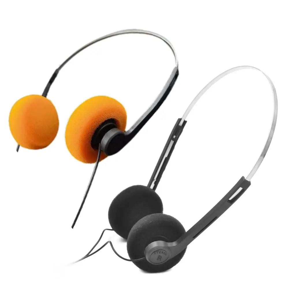 Cuffie con ferretto musica Mp3 Walkman sentimenti retrò cuffie portatili cablate piccole oggetti di scena per foto di moda sportiva