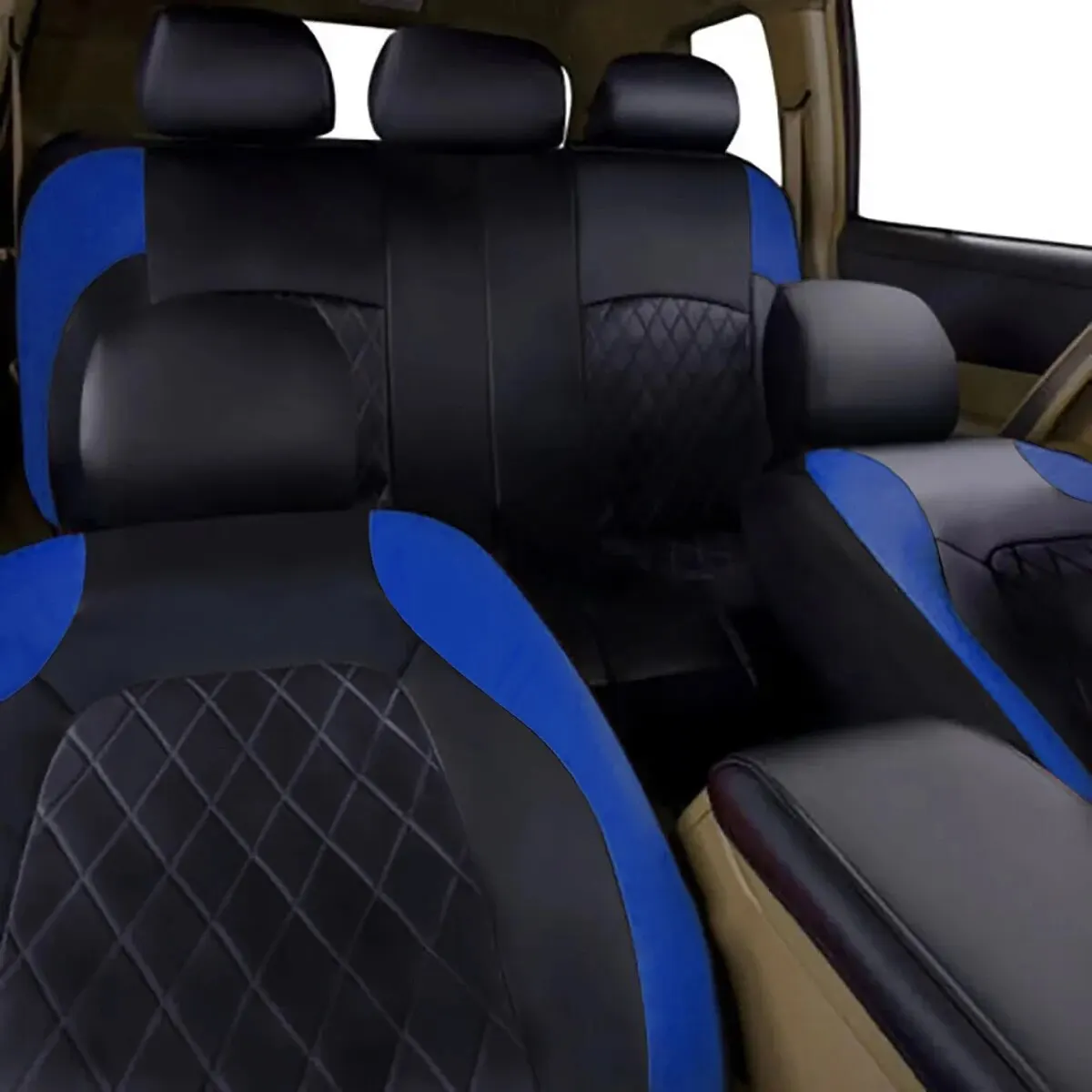Coprisedile per auto in pelle PU Quited per tutte le stagioni protezione per sedile completamente circondato impermeabile Universal Fit Sedan Suv Pick-up Truck Seat