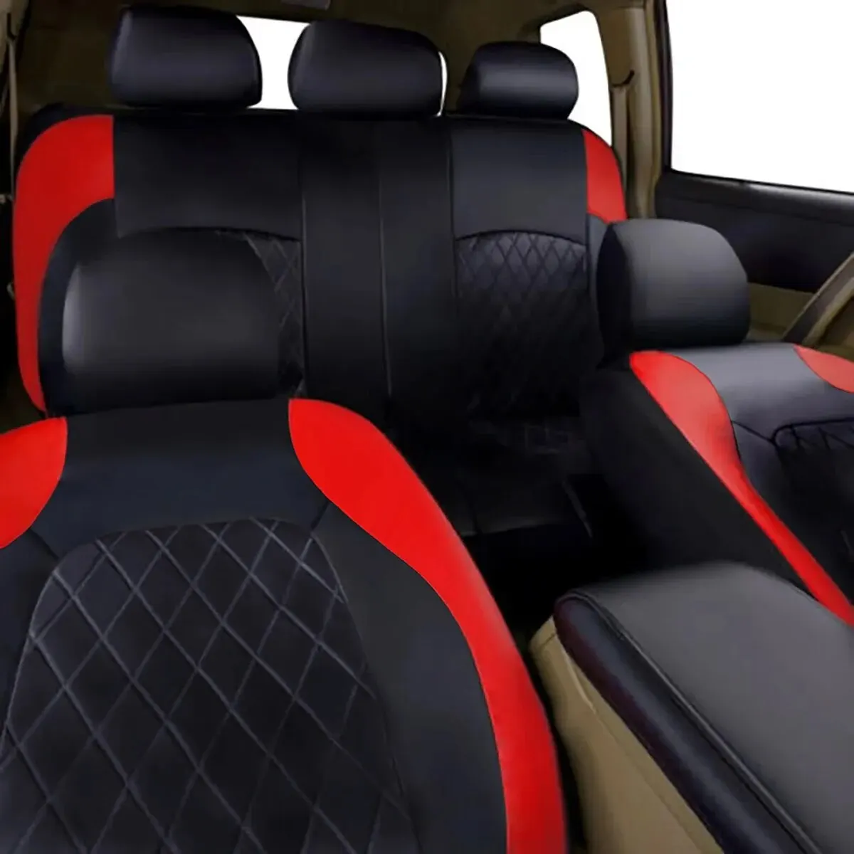 Coprisedile per auto in pelle PU Quited per tutte le stagioni protezione per sedile completamente circondato impermeabile Universal Fit Sedan Suv Pick-up Truck Seat