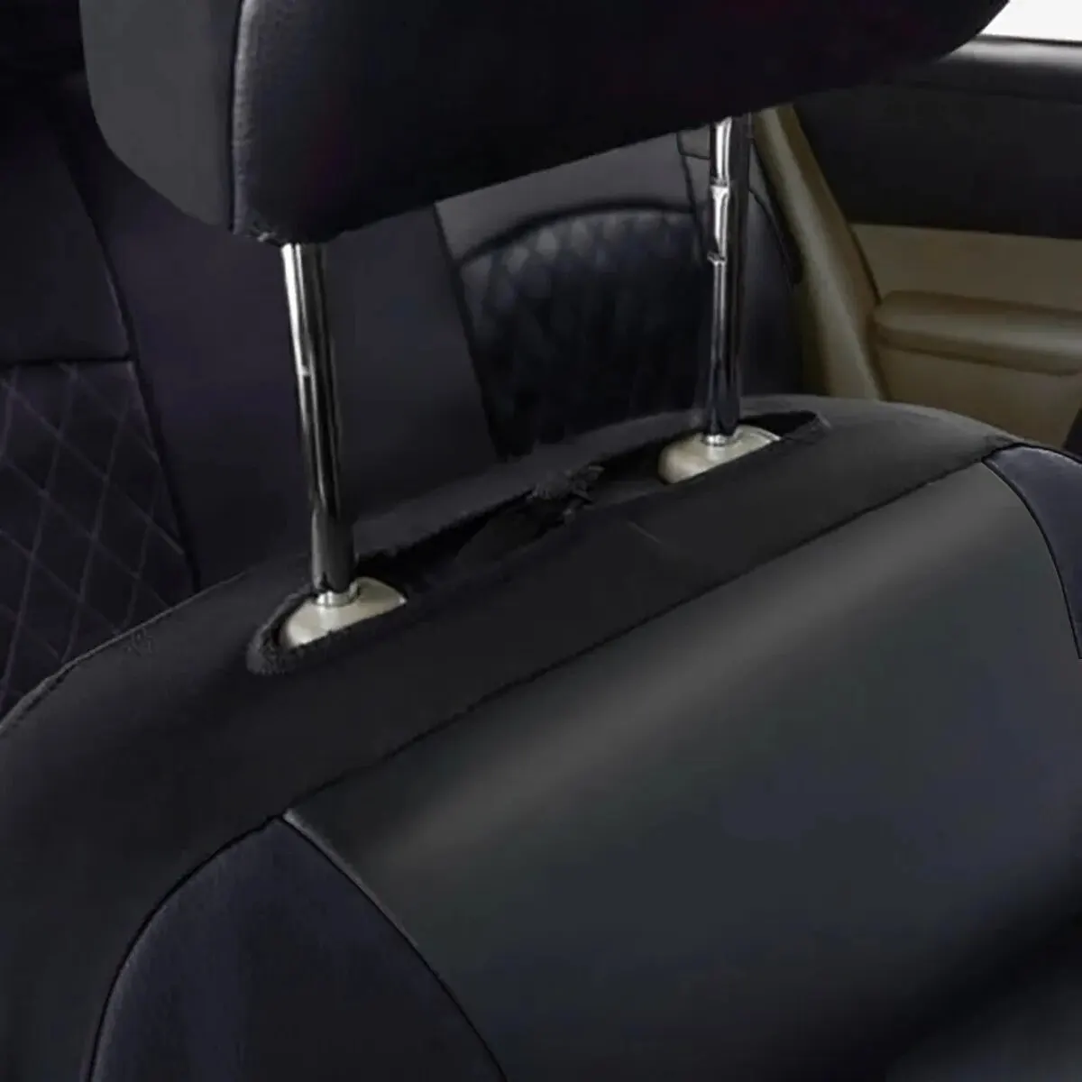 Coprisedile per auto in pelle PU Quited per tutte le stagioni protezione per sedile completamente circondato impermeabile Universal Fit Sedan Suv Pick-up Truck Seat