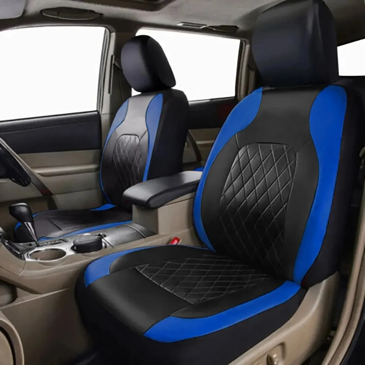 Coprisedile per auto in pelle PU Quited per tutte le stagioni protezione per sedile completamente circondato impermeabile Universal Fit Sedan Suv Pick-up Truck Seat