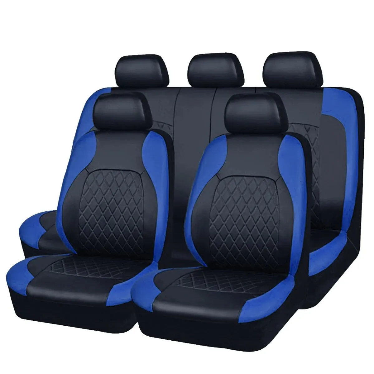 Coprisedile per auto in pelle PU Quited per tutte le stagioni protezione per sedile completamente circondato impermeabile Universal Fit Sedan Suv Pick-up Truck Seat