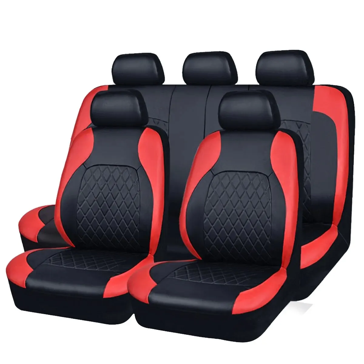 Coprisedile per auto in pelle PU Quited per tutte le stagioni protezione per sedile completamente circondato impermeabile Universal Fit Sedan Suv Pick-up Truck Seat