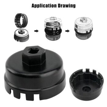 Chiave professionale per filtro olio per Auto in alluminio chiave a perno per Toyota Prius Corolla Rav4 Lexus accessori per Auto parti di riparazione Auto