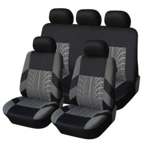 Coprisedili per auto Set completo panca posteriore divisa anteriore per auto Universal Cloth Car SUV Van Automotive Interior Covers Airbag compatibile