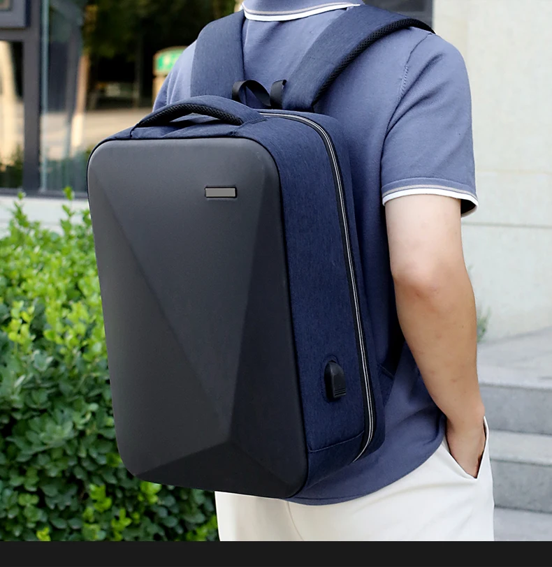 Zaino antifurto zaino funzionale Unisex 2022 nuova borsa per Laptop con sfaccettatura diamantata impermeabile di grande capacità con blocco doganale USB