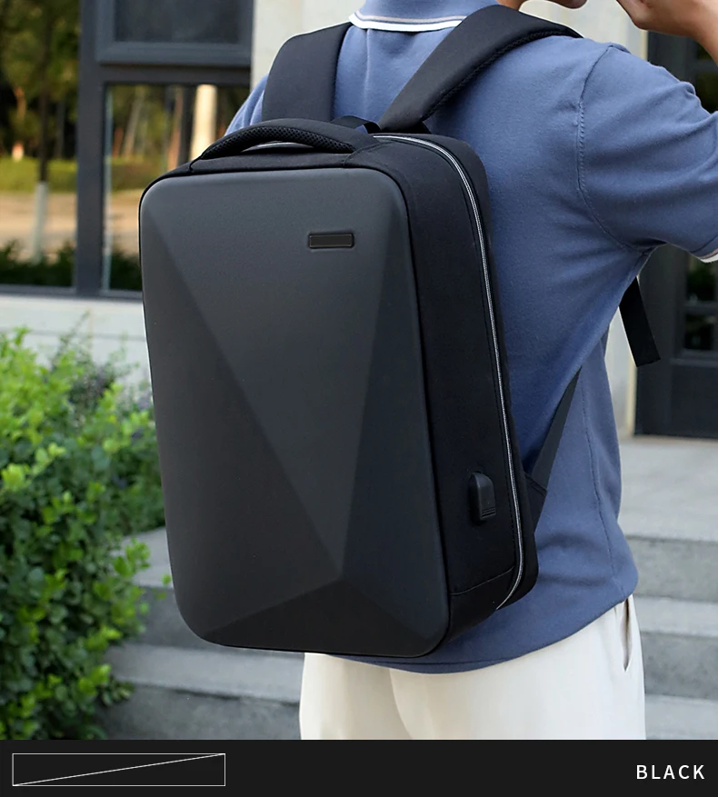 Zaino antifurto zaino funzionale Unisex 2022 nuova borsa per Laptop con sfaccettatura diamantata impermeabile di grande capacità con blocco doganale USB