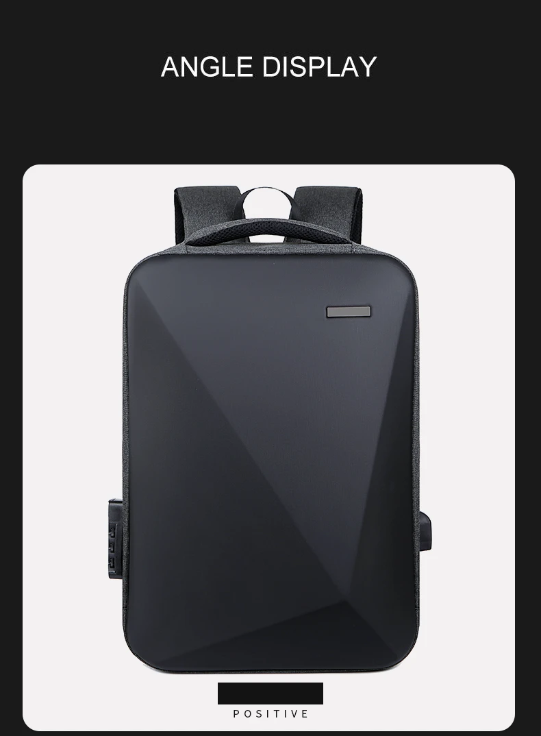 Zaino antifurto zaino funzionale Unisex 2022 nuova borsa per Laptop con sfaccettatura diamantata impermeabile di grande capacità con blocco doganale USB