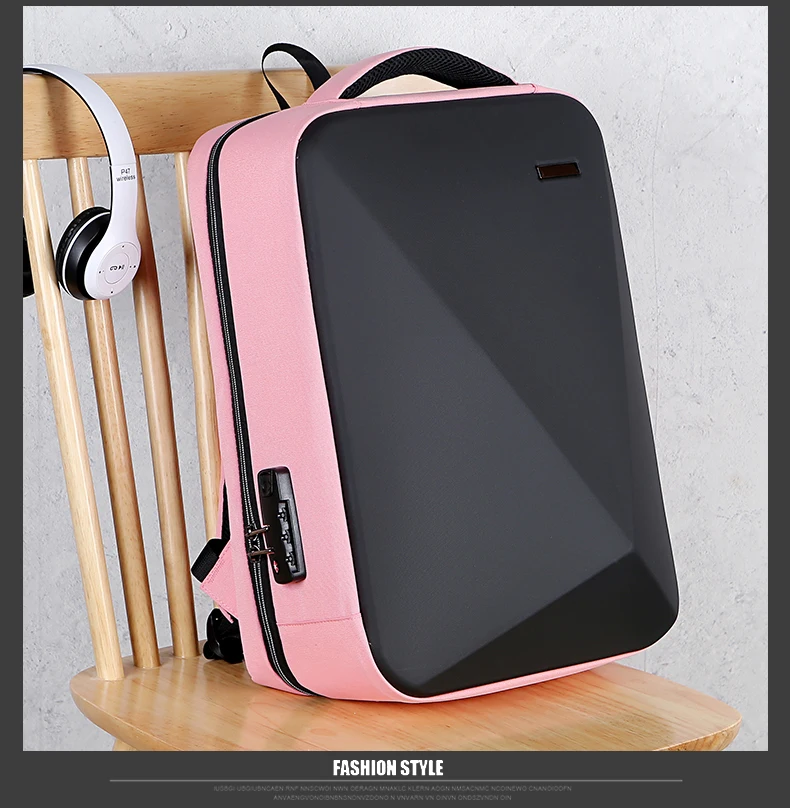 Zaino antifurto zaino funzionale Unisex 2022 nuova borsa per Laptop con sfaccettatura diamantata impermeabile di grande capacità con blocco doganale USB