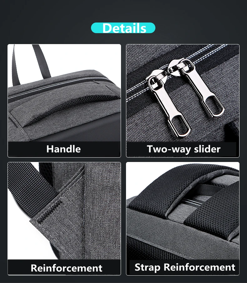 Zaino antifurto zaino funzionale Unisex 2022 nuova borsa per Laptop con sfaccettatura diamantata impermeabile di grande capacità con blocco doganale USB
