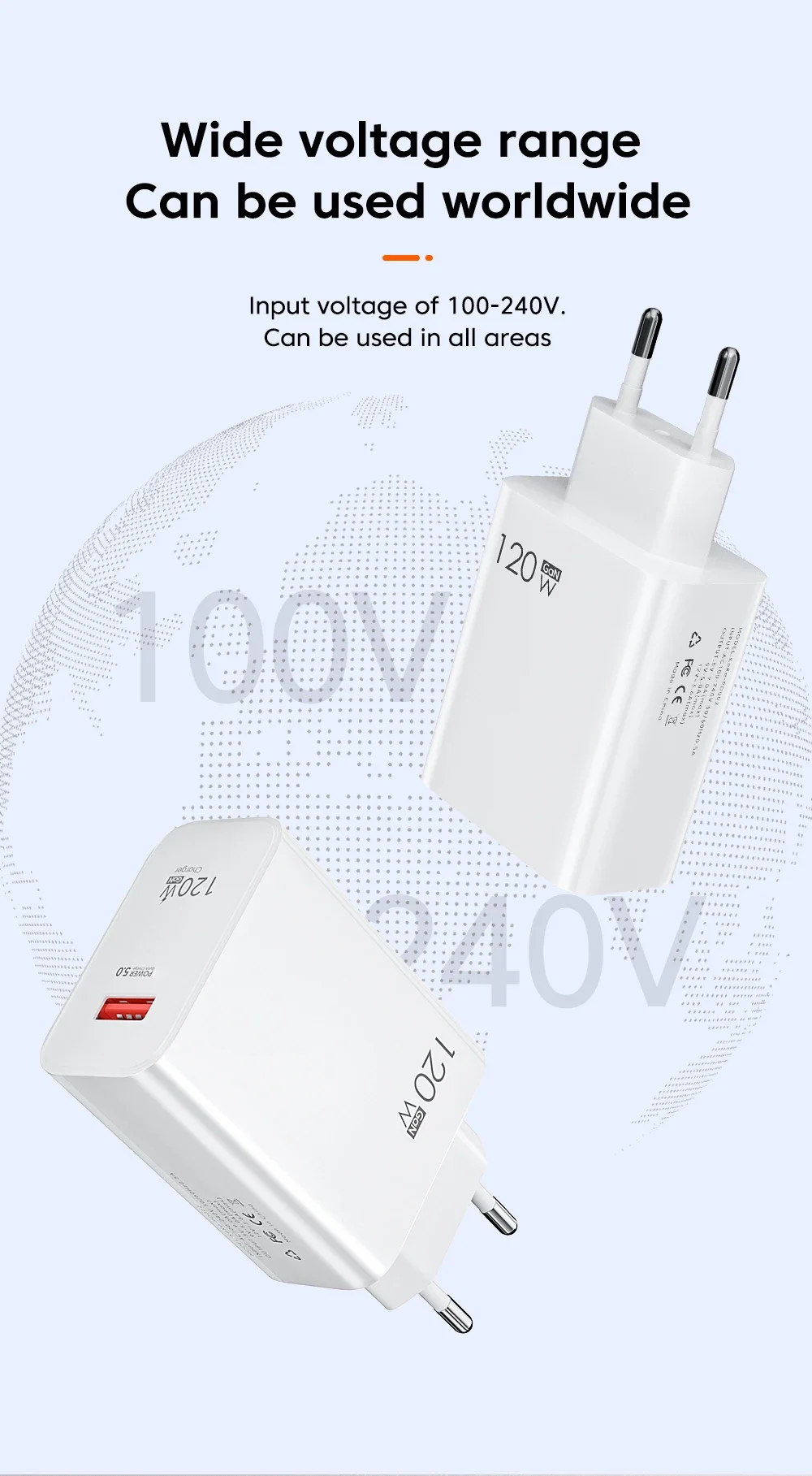 Xiaomi 120W Fast Charger USB Type C PD Cable EU Hypercharge Quick Charge 3.0 Adapter For iPhone Samsung Oneplus Pixel Cellphones Xiaomi 120W Fast Charger USB Type C PD Cable EU Hypercharge Quick Charge 3.0 Adapter For iPhone Samsung Oneplus Pixel Cellphones