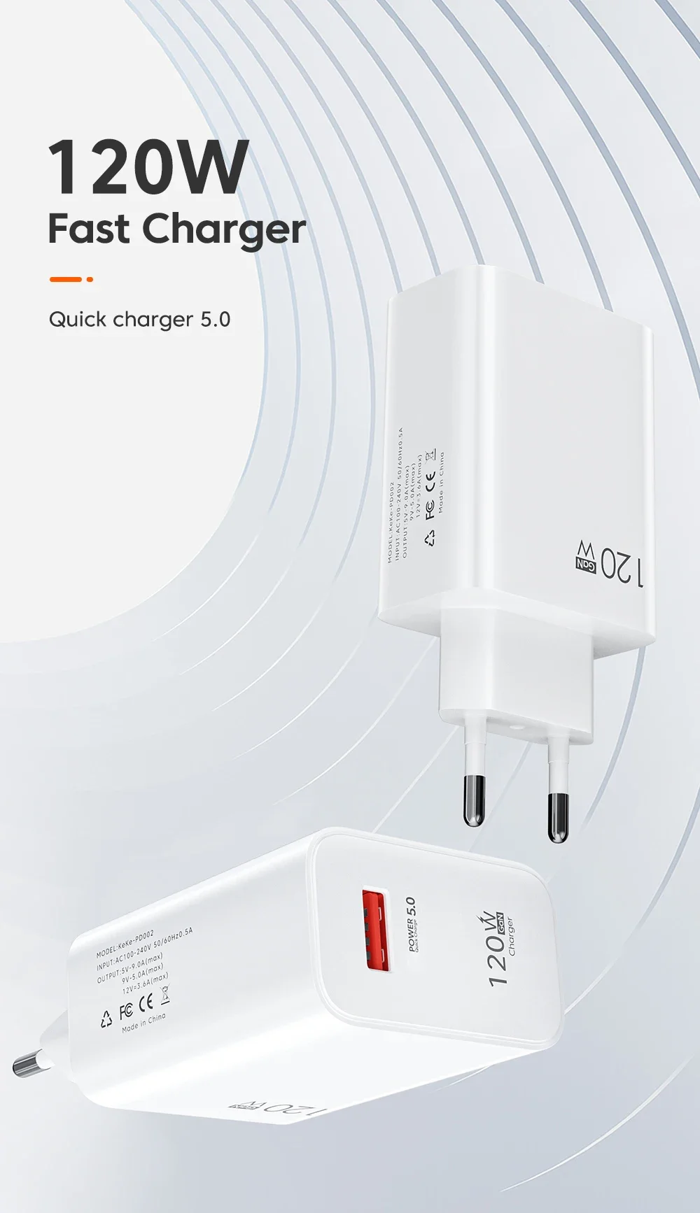 Xiaomi 120W Fast Charger USB Type C PD Cable EU Hypercharge Quick Charge 3.0 Adapter For iPhone Samsung Oneplus Pixel Cellphones Xiaomi 120W Fast Charger USB Type C PD Cable EU Hypercharge Quick Charge 3.0 Adapter For iPhone Samsung Oneplus Pixel Cellphones