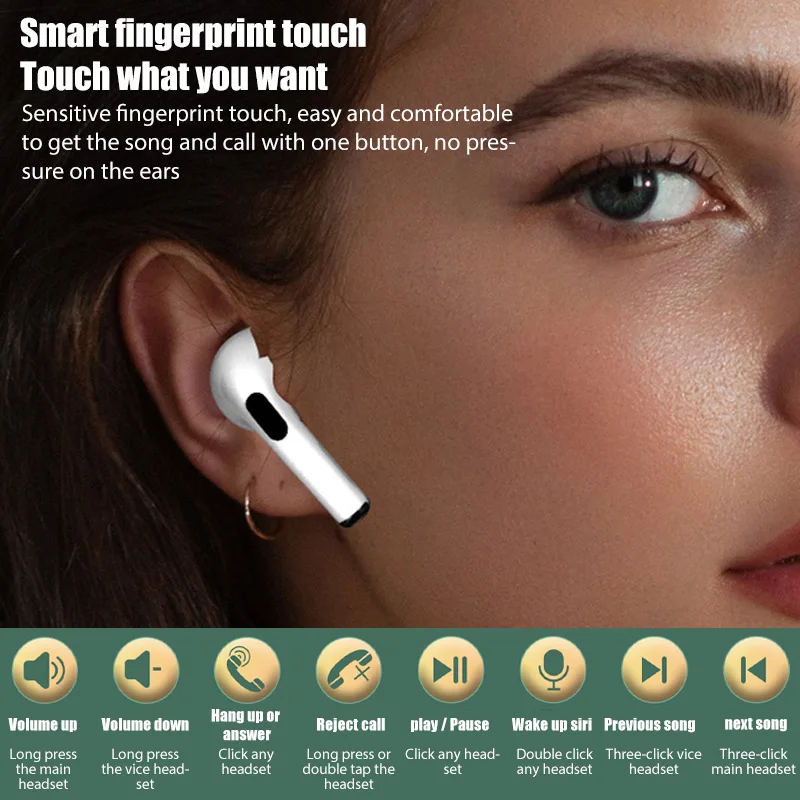 TWS Bluetooth Earphones Wireless Headphones Mini Sports Headset Earbuds Music Earpieces For iPhone Xiaomi Huawei Redmi Samsung