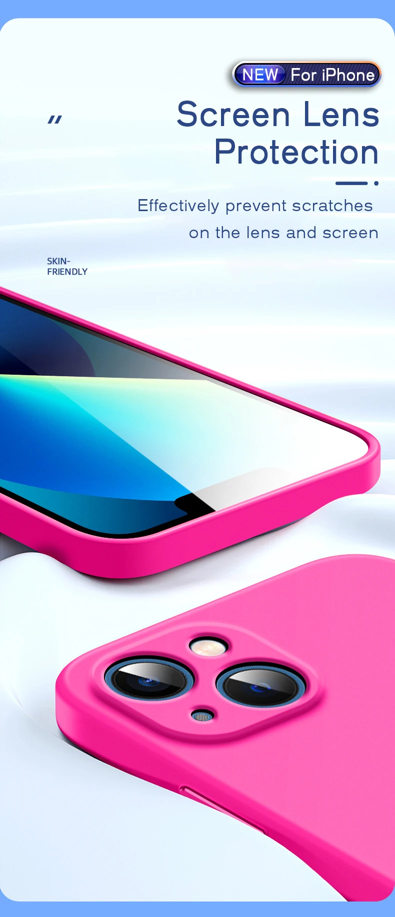Official 16 New Phone Case For IPhone 16 15 14 13 11 12 Pro Max 15 Plus Silicone Solid Color Fall and Collision Protection Cover