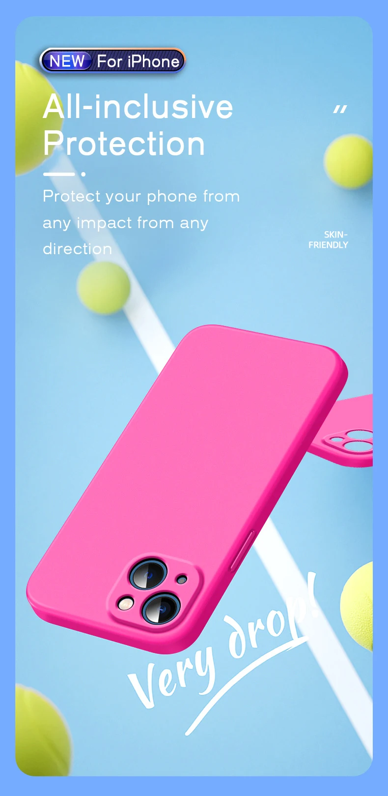 Official 16 New Phone Case For IPhone 16 15 14 13 11 12 Pro Max 15 Plus Silicone Solid Color Fall and Collision Protection Cover