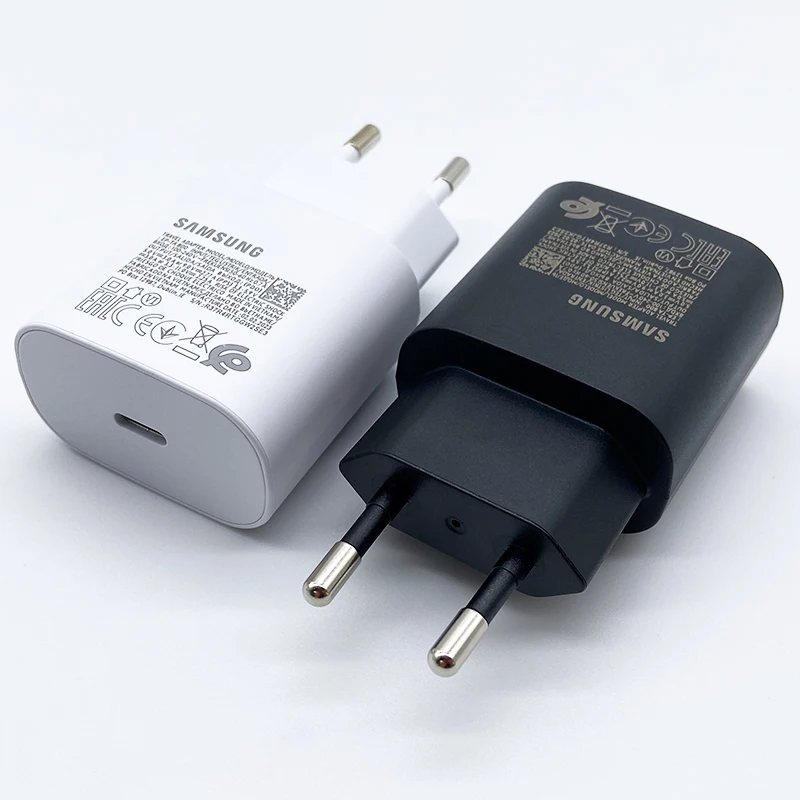 Samsung 25W Super Fast Charger Usb Type C Cargador Adapter For Galaxy S24 S23 S20 S21 S22 Plus A54 A05 Adapter Z Flip Fold 5 6 4