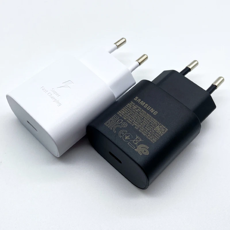 Samsung 25W Super Fast Charger Usb Type C Cargador Adapter For Galaxy S24 S23 S20 S21 S22 Plus A54 A05 Adapter Z Flip Fold 5 6 4