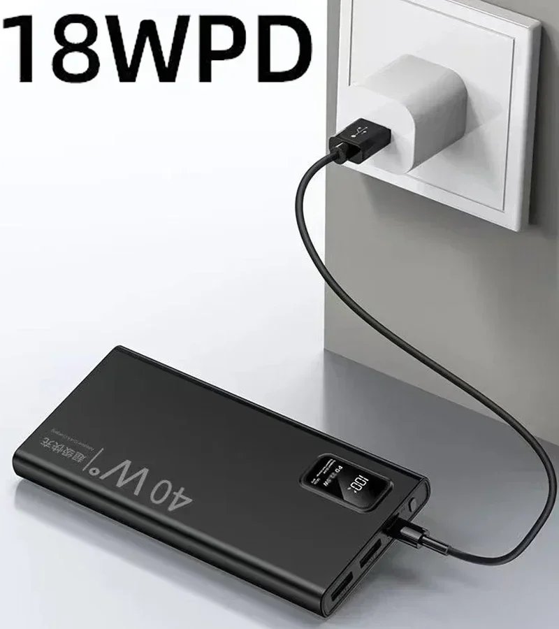 PD40W Super Fast Charging Power Bank Portable 20000mAh Digital Display External Battery Charger For Xiaomi IPhone 11 12 13 14Pro PD40W Super Fast Charging Power Bank Portable 20000mAh Digital Display External Battery Charger For Xiaomi IPhone 11 12 13 14Pro