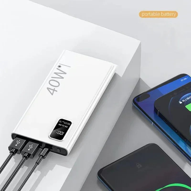 PD40W Super Fast Charging Power Bank Portable 20000mAh Digital Display External Battery Charger For Xiaomi IPhone 11 12 13 14Pro PD40W Super Fast Charging Power Bank Portable 20000mAh Digital Display External Battery Charger For Xiaomi IPhone 11 12 13 14Pro