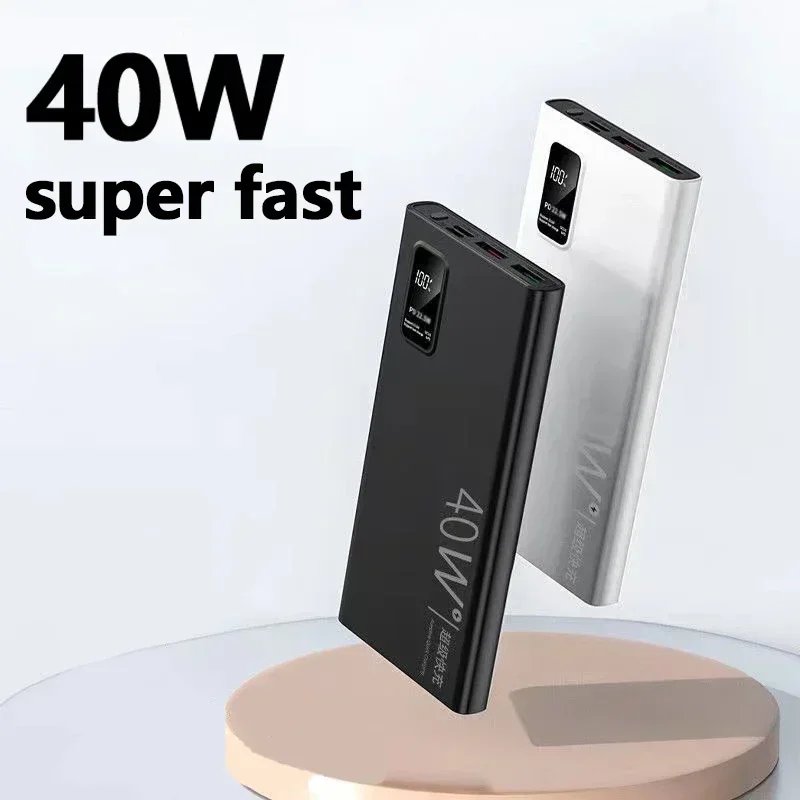 PD40W Super Fast Charging Power Bank Portable 20000mAh Digital Display External Battery Charger For Xiaomi IPhone 11 12 13 14Pro PD40W Super Fast Charging Power Bank Portable 20000mAh Digital Display External Battery Charger For Xiaomi IPhone 11 12 13 14Pro