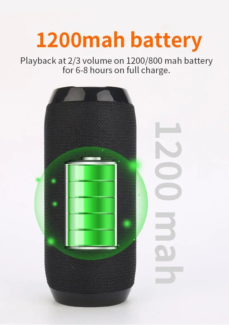 Portable Speaker Wireless Bluetooth-compatible Subwoofer Outdoor Waterproof Loudspeaker Stereo Surround Support FM RadioTF Portable Speaker Wireless Bluetooth-compatible Subwoofer Outdoor Waterproof Loudspeaker Stereo Surround Support FM RadioTF