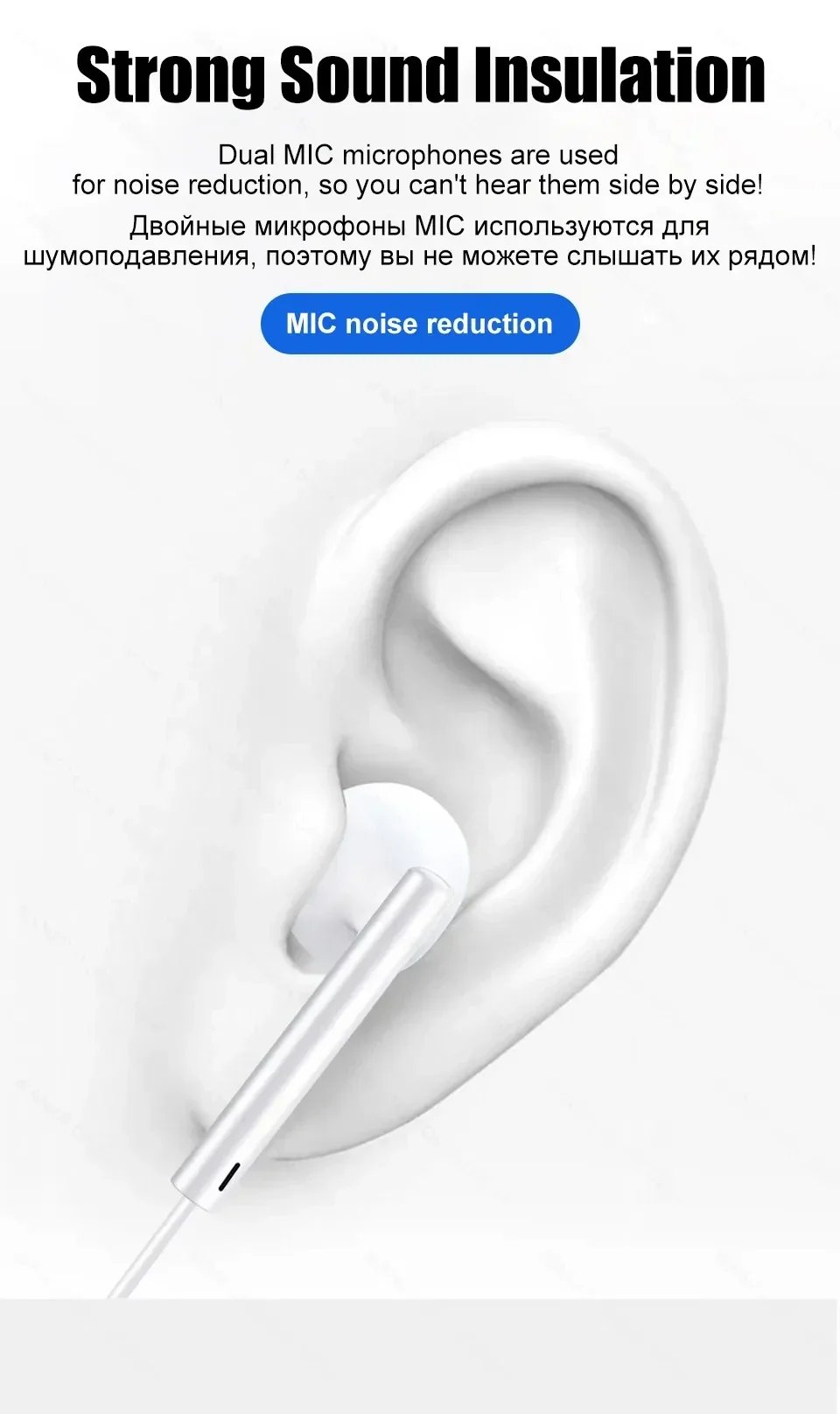 Headphones For Apple iPhone 15 14 11 12 13 Pro Max Earphones XR X XS 8 Plus Bluetooth Wired Earbuds Headset Accessories