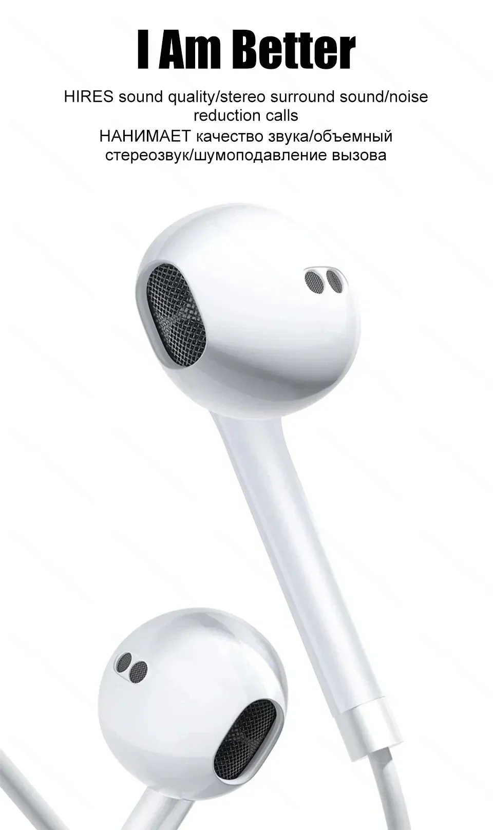Headphones For Apple iPhone 15 14 11 12 13 Pro Max Earphones XR X XS 8 Plus Bluetooth Wired Earbuds Headset Accessories
